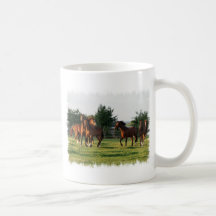Tasse de café de rassemblement de cheval sauvage