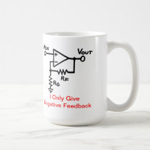 Tasse de café de rétroaction négative