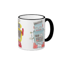 Tasse de café de robot de jouet