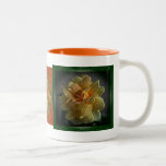 Tasse de café de roses jaunes de triptyque tasses