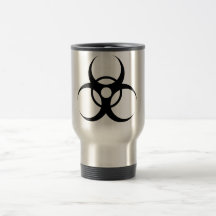 Tasse de café de symbole de Biohazard