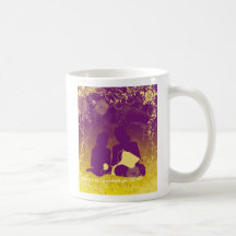 Tasse de café de tricot de maman et de fille