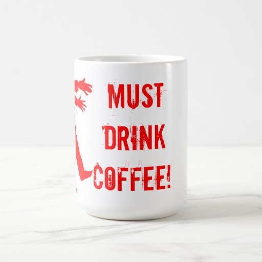 Tasse de café de zombi