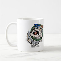 Tasse de café fâchée de chien de police de NSW