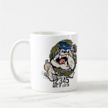 Tasse de café fâchée de chien de police de SA
