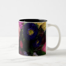 Tasse de café florale