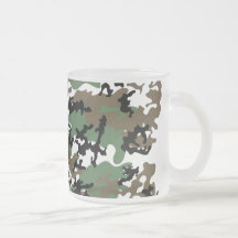 Tasse de café givrée par Camo concrète de jungle
