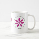 Tasse de café hébreue de Hanukah ou de bat mitzvah