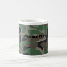Tasse de café invisible de camouflage