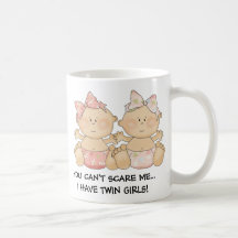 Tasse de café jumelle de filles