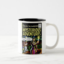 Tasse de café mystérieuse d'aventures
