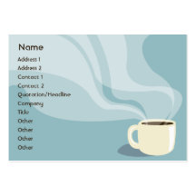 Tasse de café - potelée cartes de visite professionnelles