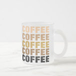 Tasse de CAFÉ (verre givré)