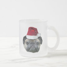 Tasse de carlin de Noël