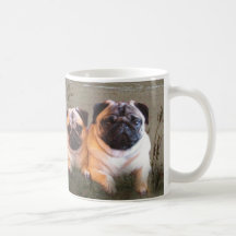 Tasse de carlins et de baisers