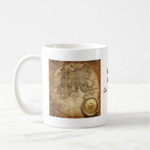 Tasse de carte de Vieux Monde