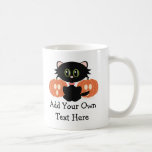 Tasse de chat noir de Halloween