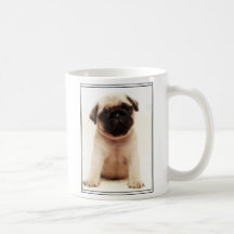 Tasse de chiot de carlin