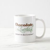 Tasse de chocolat et de courgette tasses