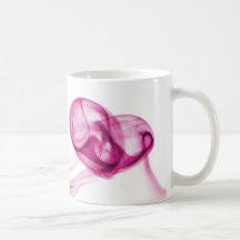 Tasse de coeur de fumée