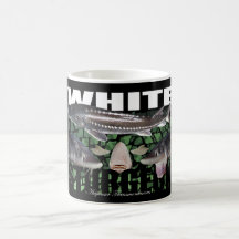 Tasse de collage d'esturgeon blanc