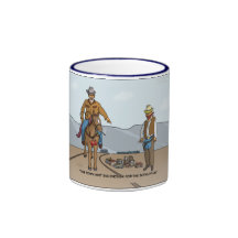 Tasse de cowboys de petite ville