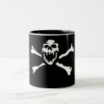 Tasse de crâne et de café d'os