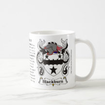 Tasse de crête de famille de Blackburn