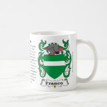 Tasse de crête de famille de Franco