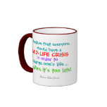 Tasse de crise de milieu de la vie par SRF