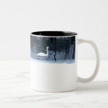 Tasse de cygnes d'hiver