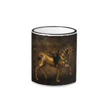 Tasse de damassé de licorne de Steampunk