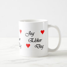 Tasse de degré de Norsk Jeg Elsker de Norvégien je