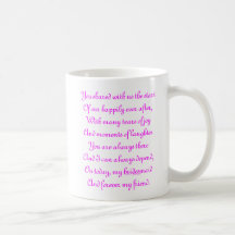 Tasse de demoiselle d'honneur