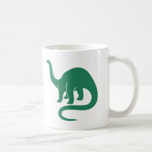 Tasse de dinosaure - vert