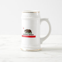 Tasse de drapeau de la Californie
