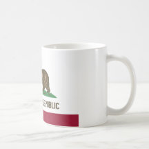 Tasse de drapeau de la Californie