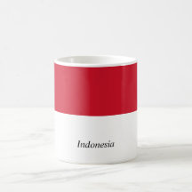 Tasse de drapeau de l'Indonésie