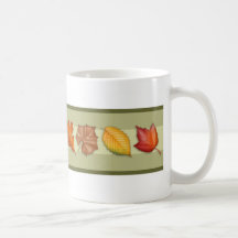 Tasse de feuille d'automne