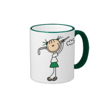 Tasse de fille de golf