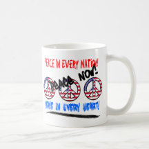 Tasse de graffiti de paix
