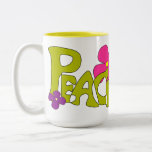 Tasse de hippie de paix et d'amour
