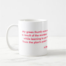 Tasse de jardin de géranium avec la citation #1