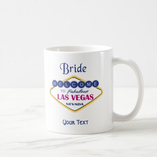 Tasse de jeune mariée de Las Vegas