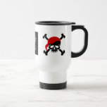 Tasse de jolly roger de pirate à bord