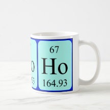Tasse de l'élément 67 - holmium