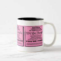 Tasse de lettre de licenciement