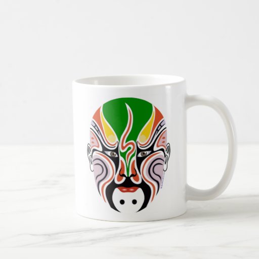 Tasse de masque d'opéra de Pékin de Chinois