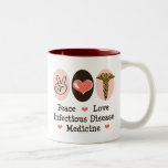 Tasse de médecine de maladie infectieuse d'amour d