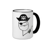 Tasse de Meme de visage de tisonnier de pirate